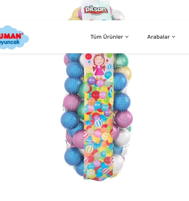 Oyun Havuz Topları Filede 9 cm – 50'li Set